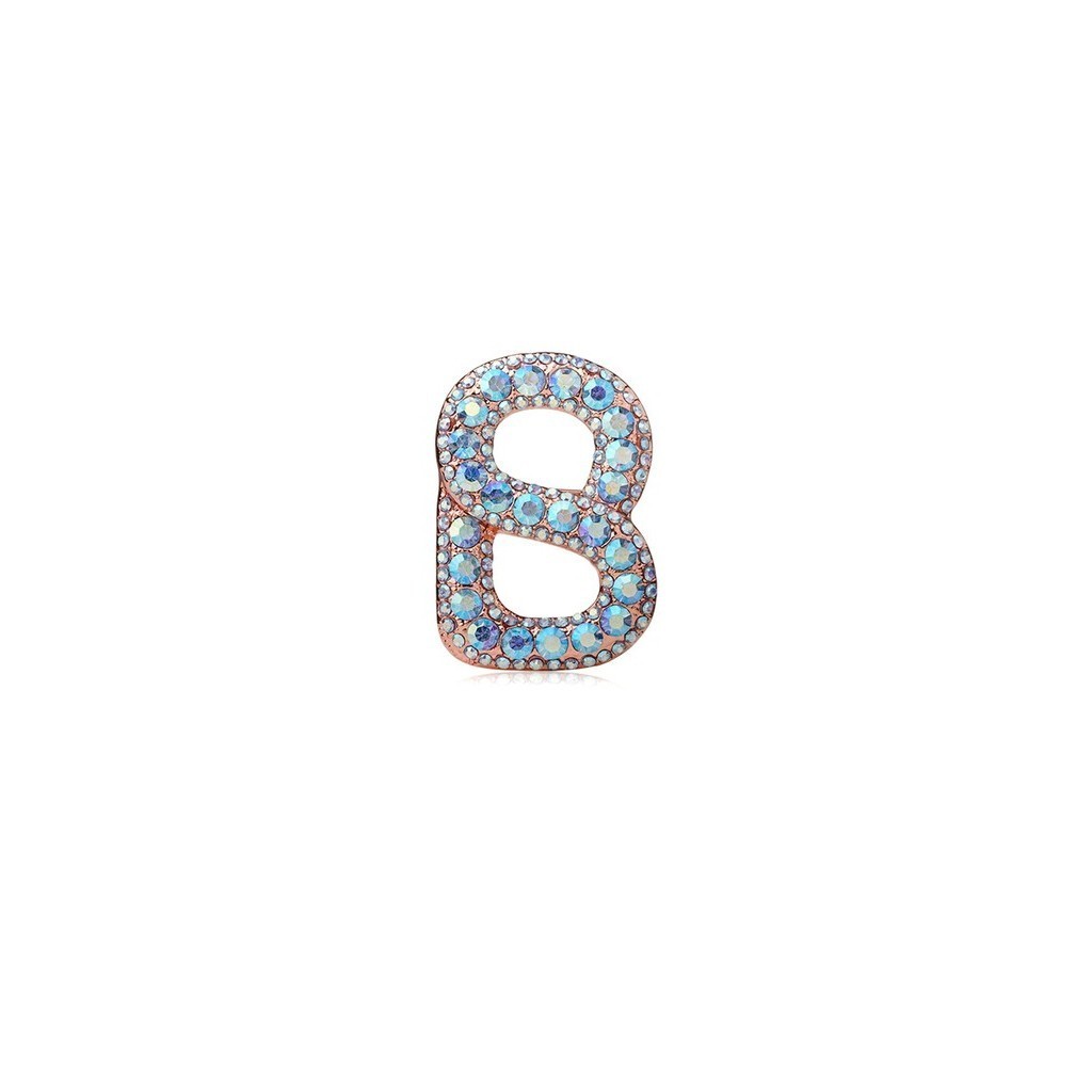Buttonscarves Luxe Signature Gleaming Brooch - Baby Blue