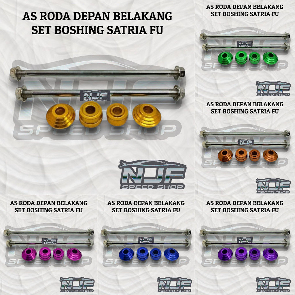 As Roda Depan Belakang Suzuki Satria Fu Motif Probolt Set Boshing Tromol Depan Belakang