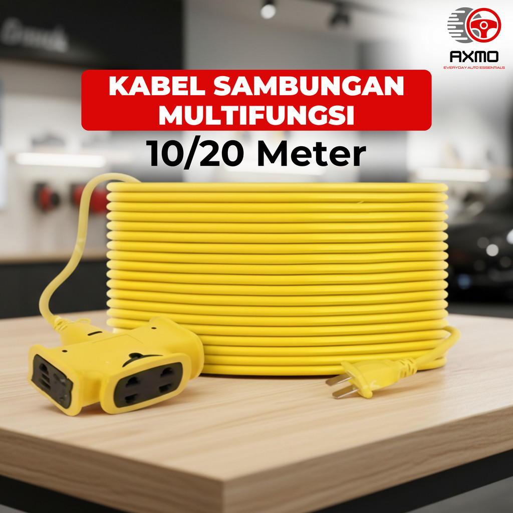 Sambungan Kabel Listrik 10M -20M Multifungsi Penyambung Kabel Listrik Colokan Kabel Roll Listrik Kab