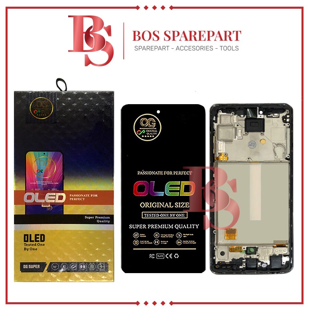 Bos Sparepart ITC Cempaka - LCD TOUCHSCREEN + FRAME SAMSUNG A52 / A525 / A525F / A52 5G / A526 / A52