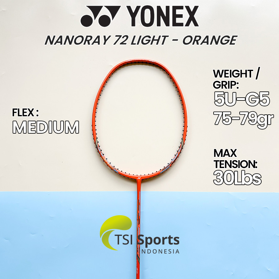 Raket Badminton / Bulutangkis Yonex NANORAY 72 LIGHT Original