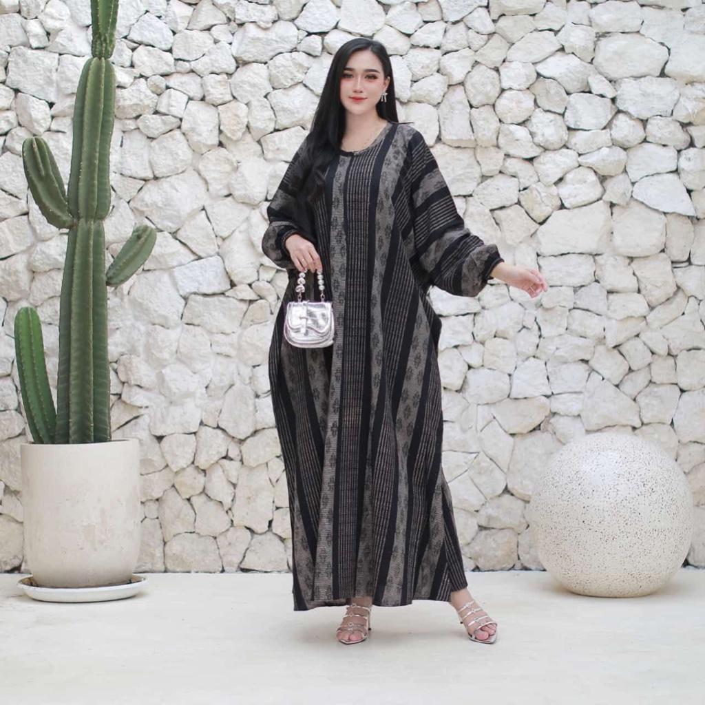 Soraya Kaftan Rayon Premium Busui Lengan Panjang Kaftan Jumbo Maksi Daster Kaftan