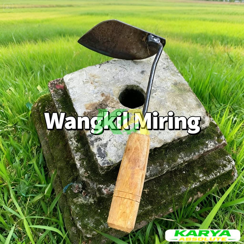 Cangkul Koret Baja Asli Super Tajam - Pacul Mini Gathul Miring & Garuk Rumput