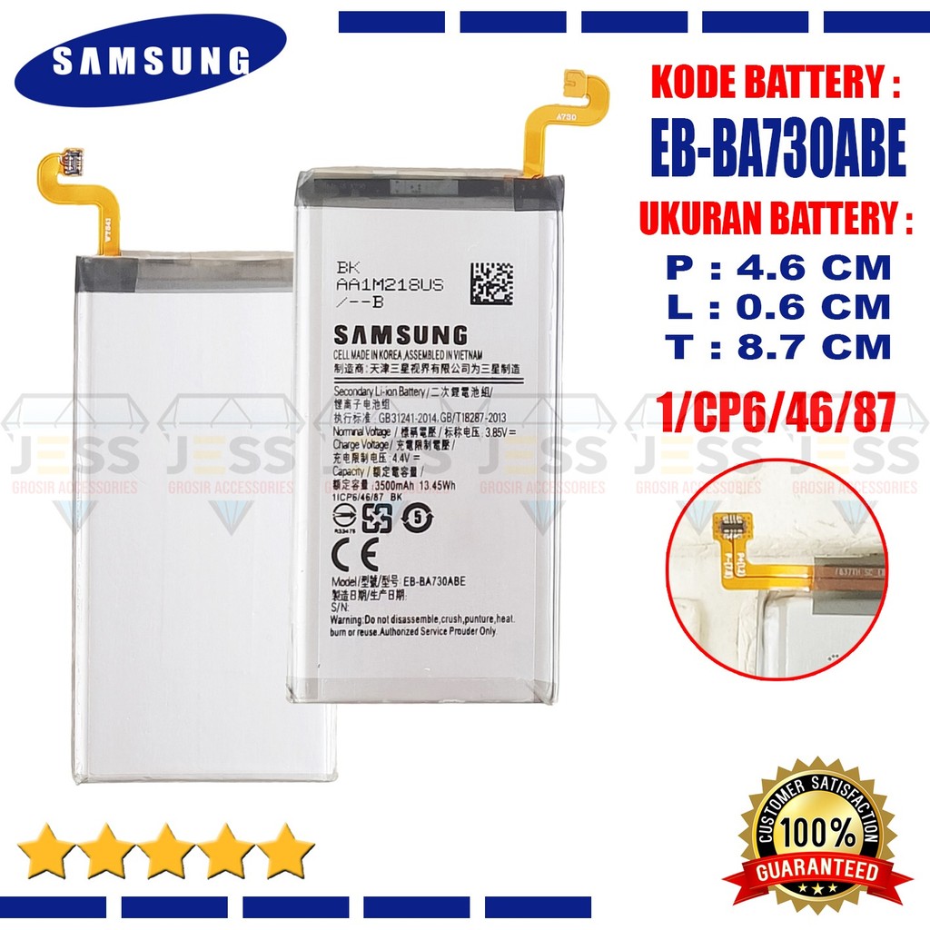 Baterai Samsung Galaxy A8+ 2018 A8 Plus A730 A730F SM-A730F Battery EB-BA730ABA EB-BA730ABE Original