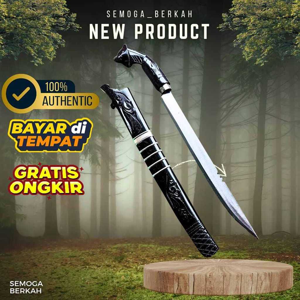 golok sembelih gagang macan / golok barlen simpai / pisau gagang macan