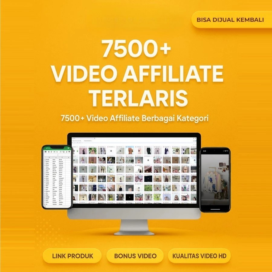 7000++ Video Berbagai Produk Shopee Affiliate Termurah