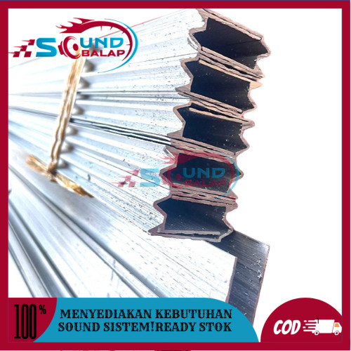 lis alumunium lis M hardcase alumunium lis U panjang 3meter import wajib potong