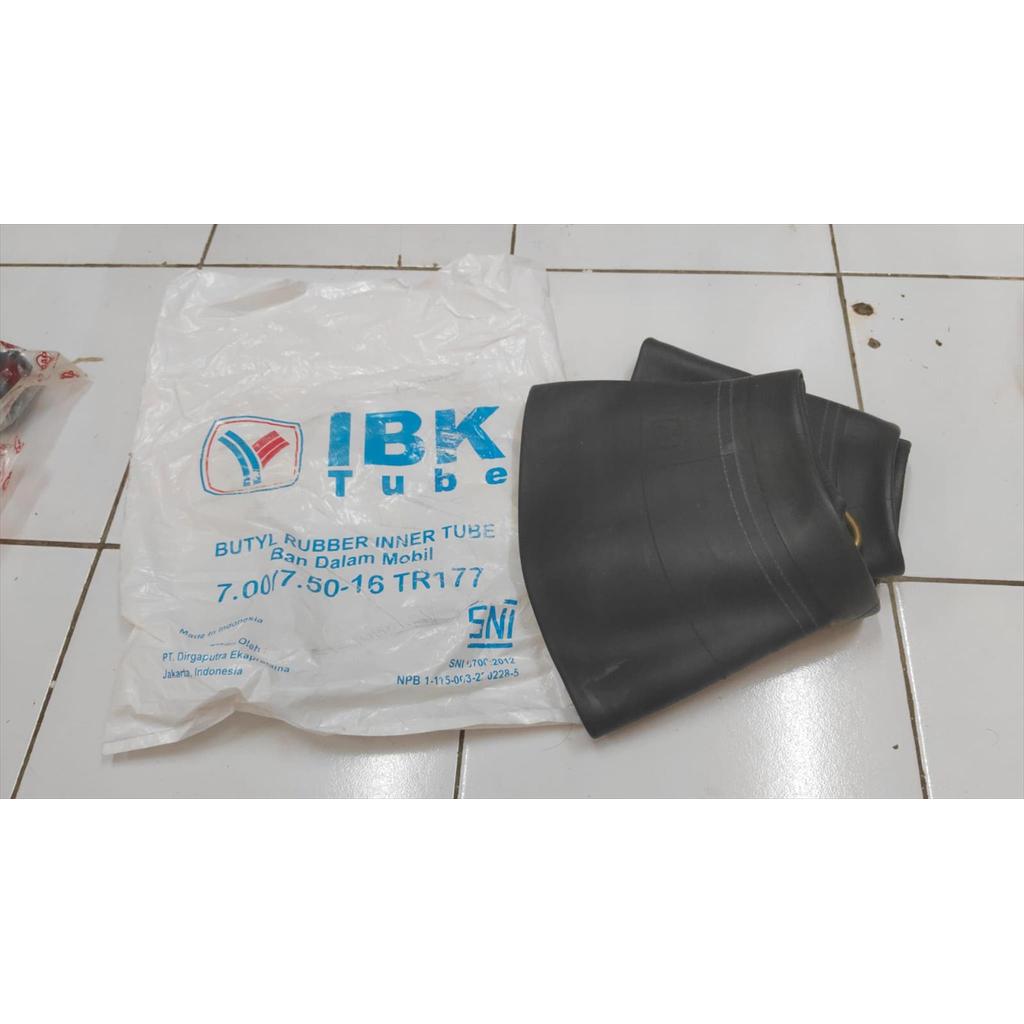 Ban Dalam Mobil Truk IBK Butyl Ring Velg 16 700/750 Pentil Panjang
