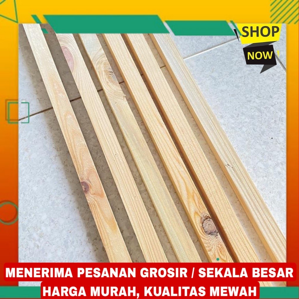 Kayu reng/lis/stik 2x1.5 3x1.5 jati belanda sudah serut halus (mohon baca deskripsi) kayu jati belan