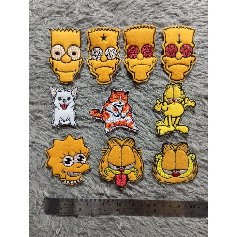 PATCH LOGO SIMSO, LOGO BORDIR CHARACTER, LOGO BORDIR KOMPUTER, PATCH KARTUN