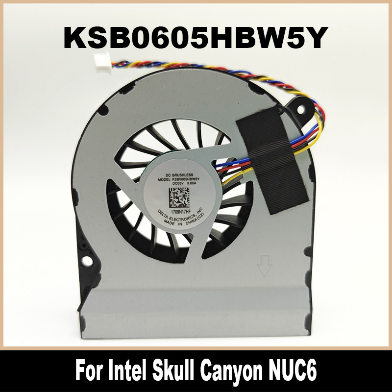 New CPU Cooling Fan For Intel Skull Canyon NUC6 Cooler Fan NUC6I7KYK KSB0605HB KSB0605HBW5Y 1323-00U