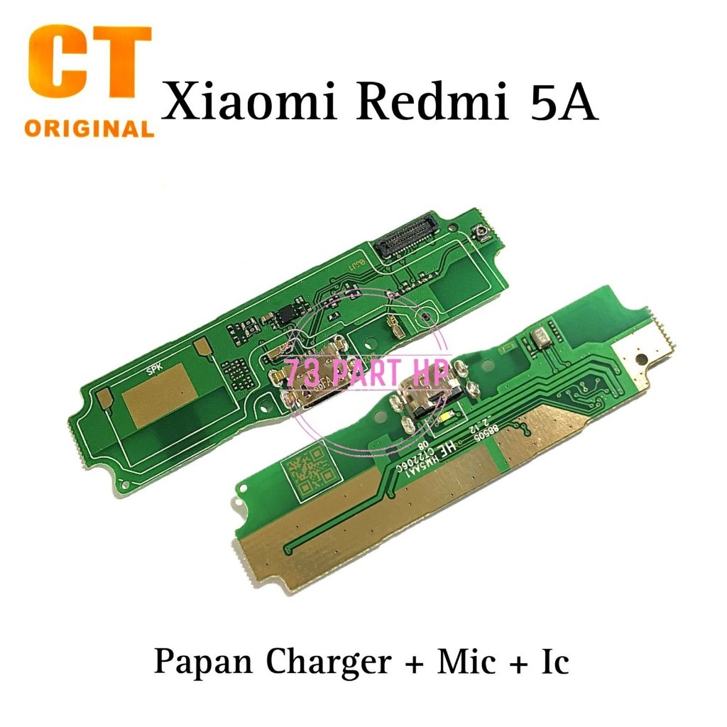 Original CT Ada IC - Papan  Charger + Mic Xiaomi Redmi 5A / MCG3B / MCI3B - Flexible Flexibel Fleksi