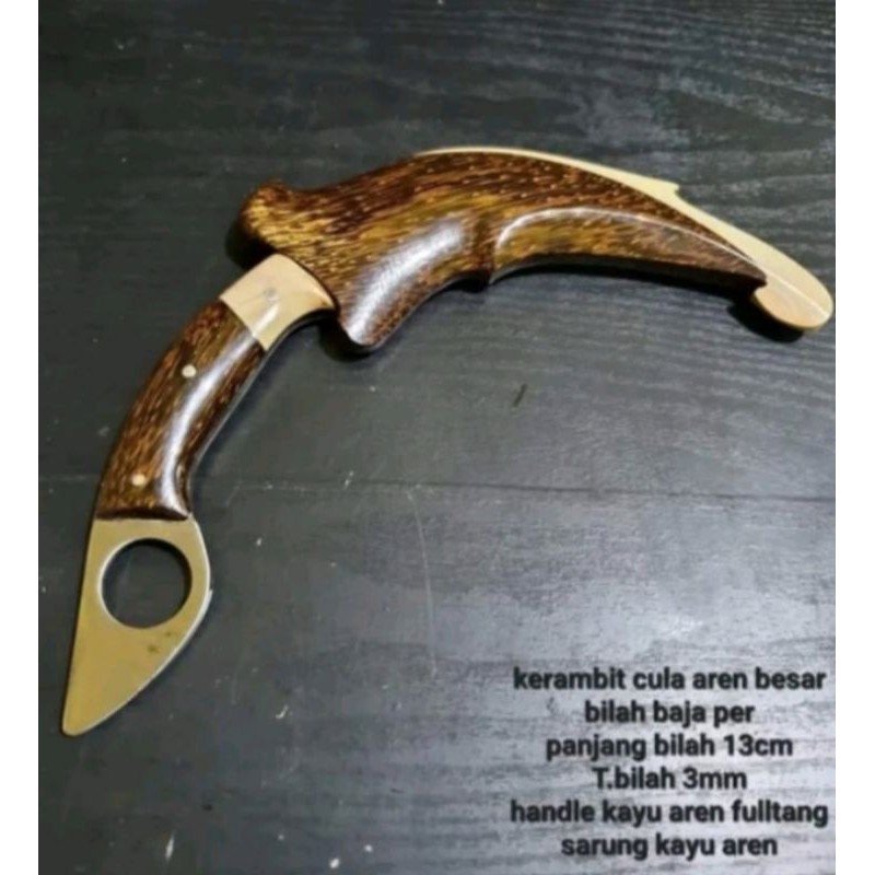 kerambit cula kayu aren