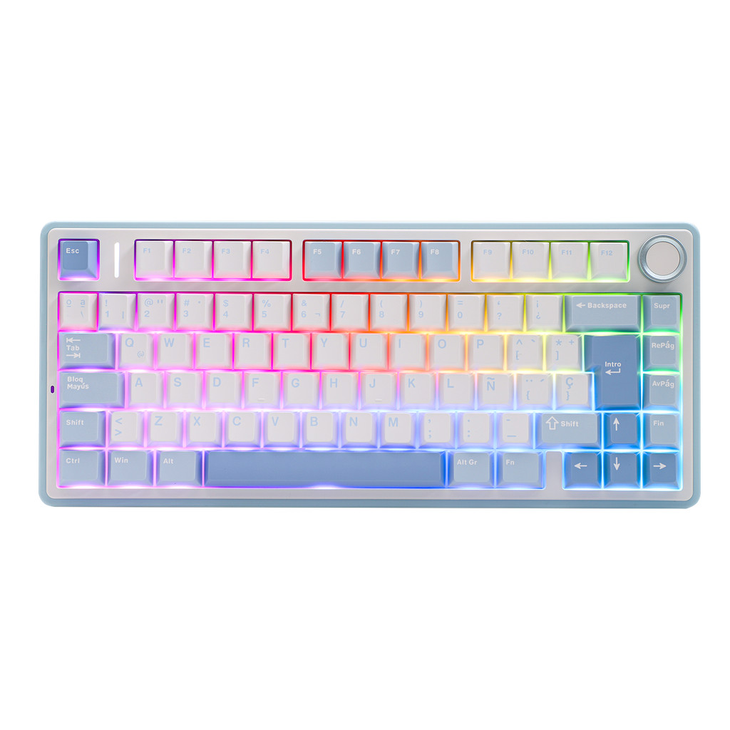 EPOMAKER AULA F75 ISO-ES 75% Spanish QWERTY Hot-Swap Gasket-Mounted Wired/Bluetooth/2.4GHz Wireless 