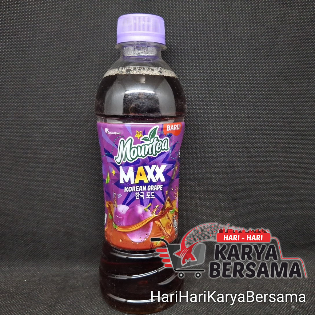 MINUMAN RINGAN MOUNTEA MAXX KOREAN GRAPE TEH RASA ANGGUR KOREA 340ML