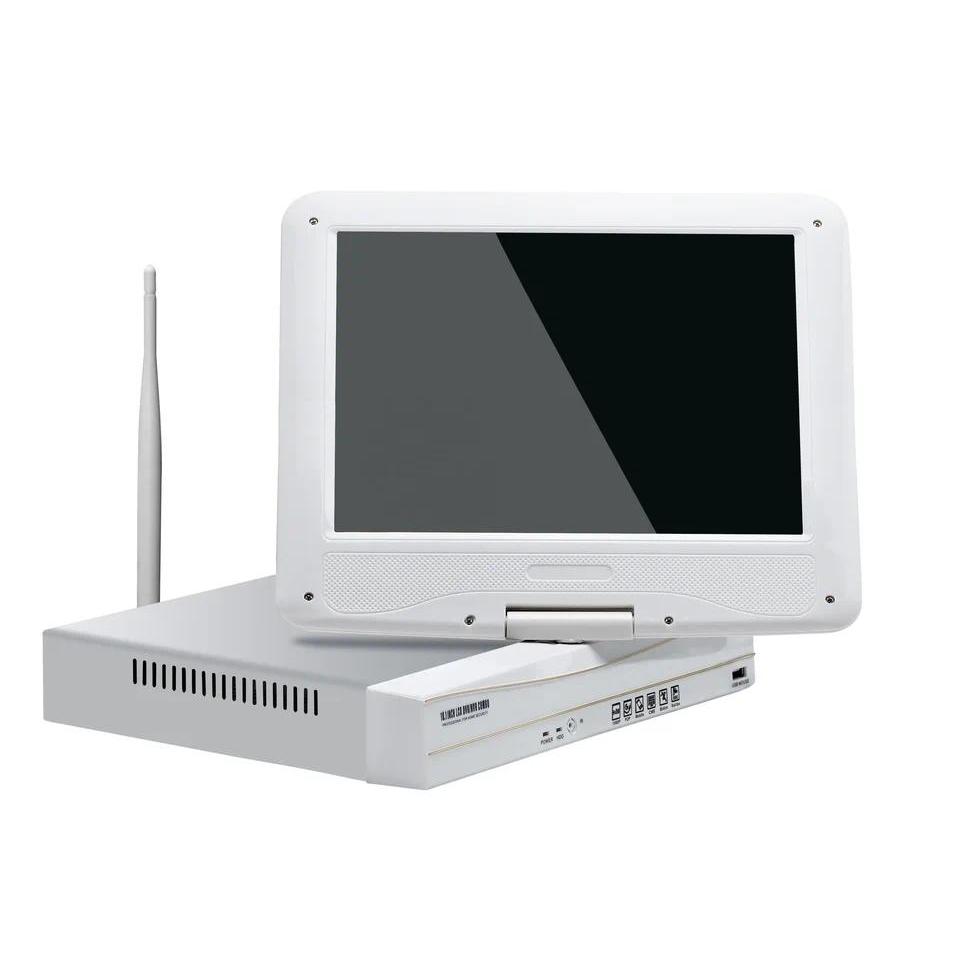 All in One 4 Channel CCTV Kit NVR Wireless Camera Set Security Wifi Infrared IP66 2MP 4CH 1080P NVR 