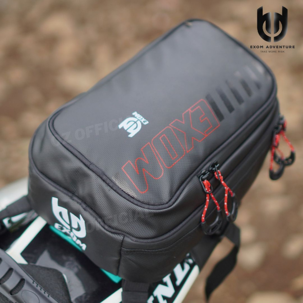 EXOM - BOX 02 TAS SPAKBOR BELAKANG MOTOR - TAS BAGASI MOTOR - Tas Motor Enduro Bagasi Belakang Off R