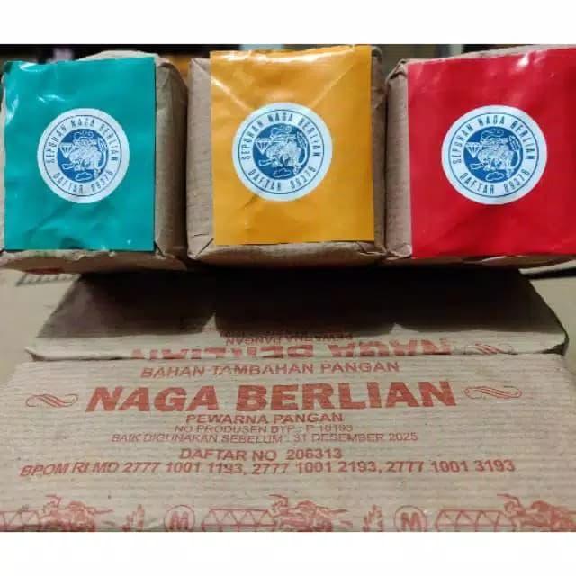 Pewarna Pangan Makanan Sepuhan Sepuan Bubuk NAGA BERLIAN - Merah