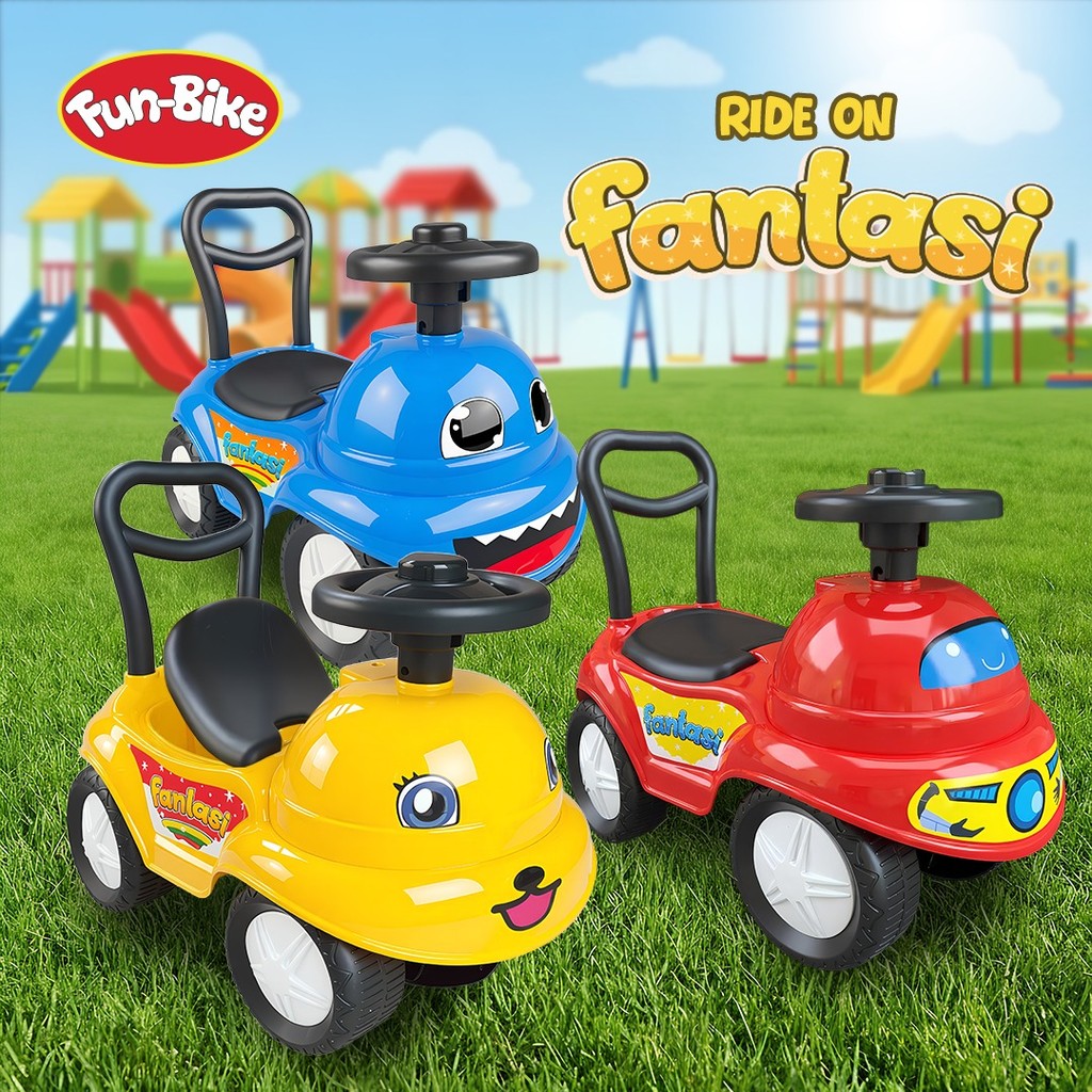 Funbike Fantasy Mainan Tunggang Ride on Mainan Anak Ride On Roda 4 Untuk Anak Belajar Keseimbangan M