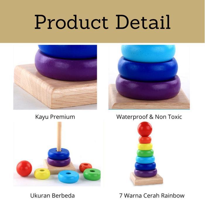 Mainan Montessori Anak Bayi Perempuan Laki Laki 8 9 10 11 12 Bulan Toy - RAINBOW