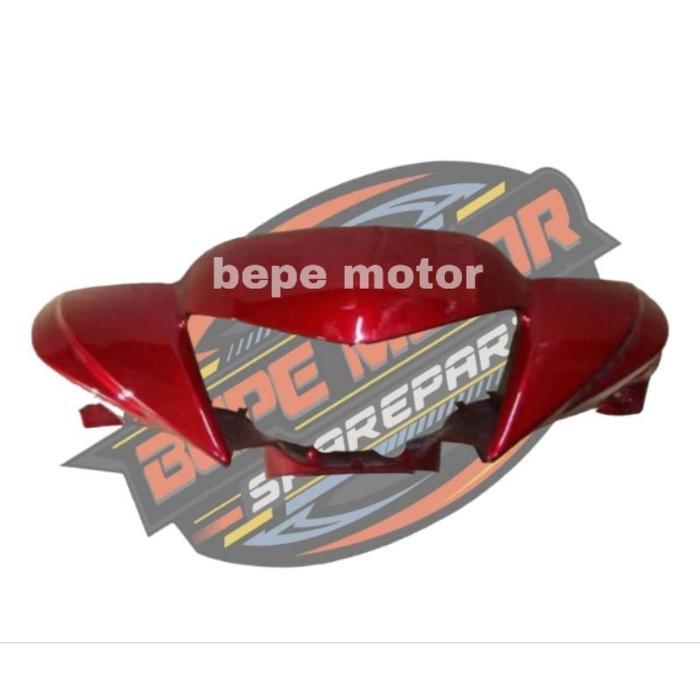 Batok Dan Lampu Depan Motor Yamaha Mio J Warna Merah - Batok depan Plus Lampu Motor Mio j Merah - Ba