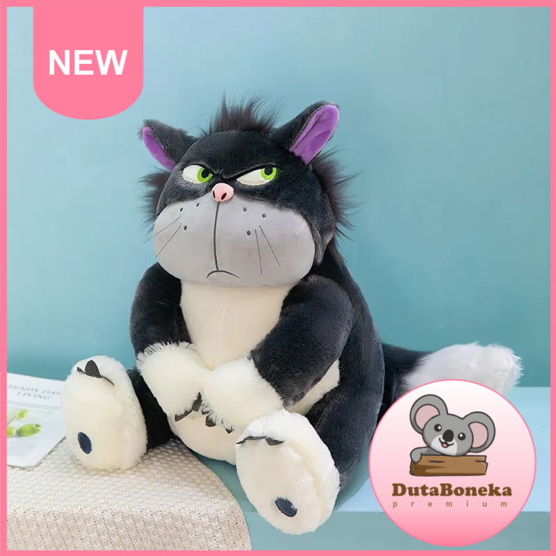 Boneka Kucing Lucifer Plush Toy Kawaii Animal Japan Figaro Cat Kids ukuran 50cm DutaBoneka