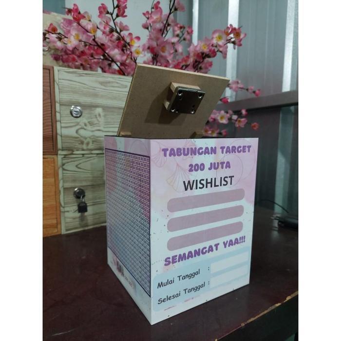 Celengan Kabah Target Jumbo Besar Kunci Ka'bah Termurah Tempat Nabung Uang Celengan Besar Bahan Kayu