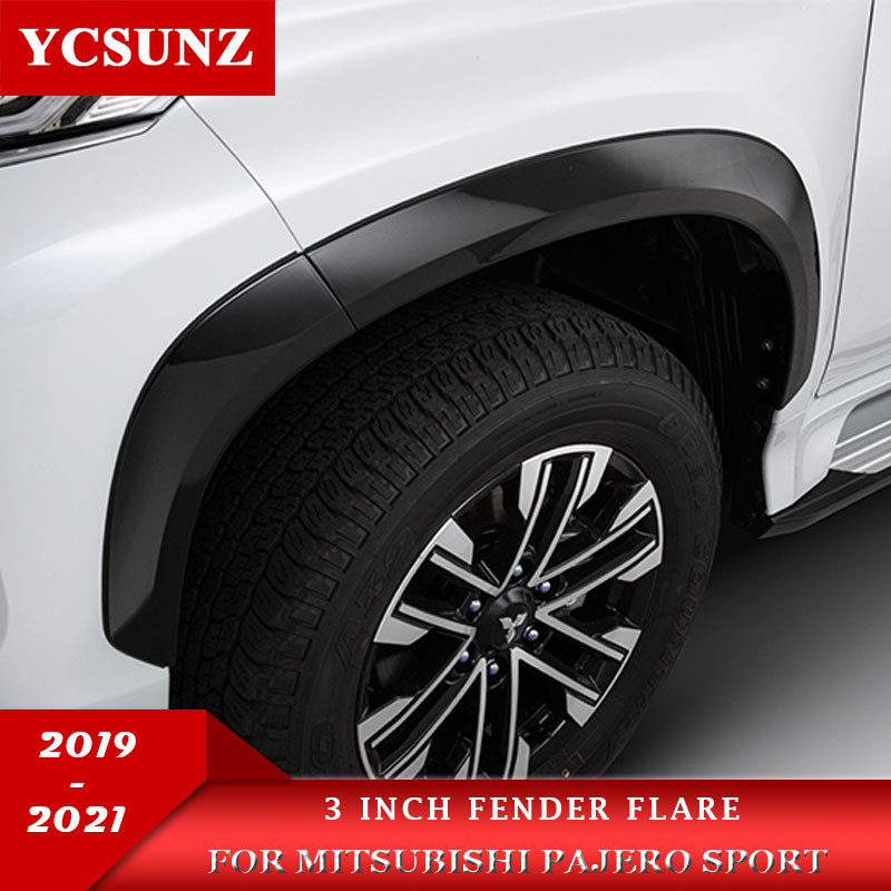 Pelindung Lumpur Fender Roda 3 Inci Untuk Mitsubishi Pajero Sport 2020 2021 2022 2023 Montero Sport 