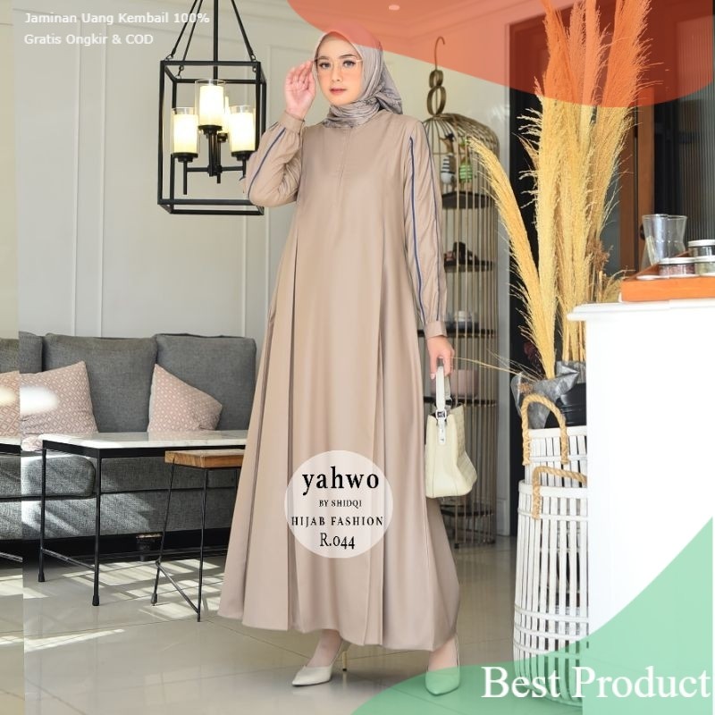 Yahwo Hijab Fashion-Gamis Wanita Terbaru Terlaris-Gamis Toyobo kombinasi-Busuy-Jumbo-Baju Lebaran-pa