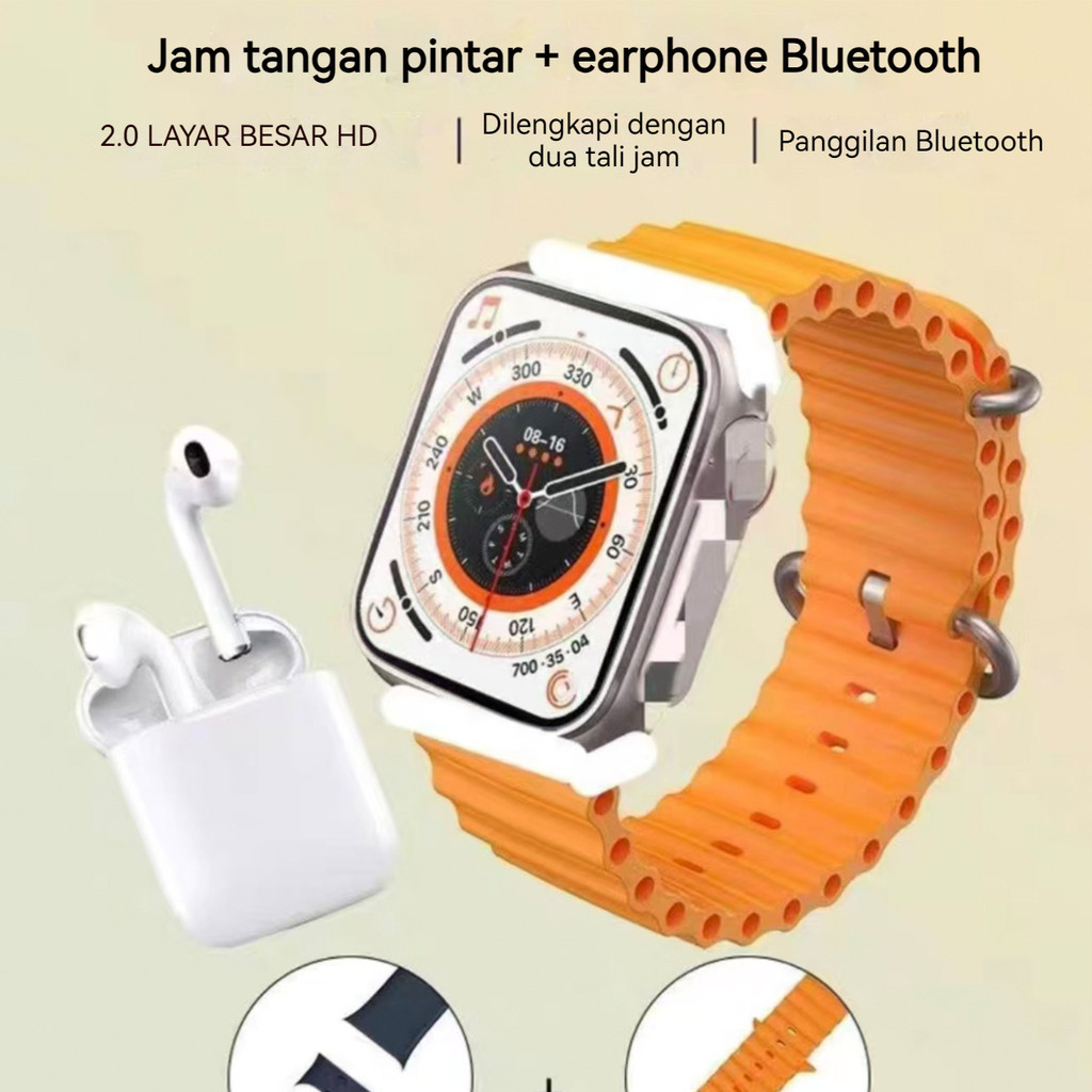 BOBO SmartWatch T55 Pro Max Wanita Tahan Air Jam Pintar Bluetooth Olahraga Smart Watch Gps Peta Nfc 