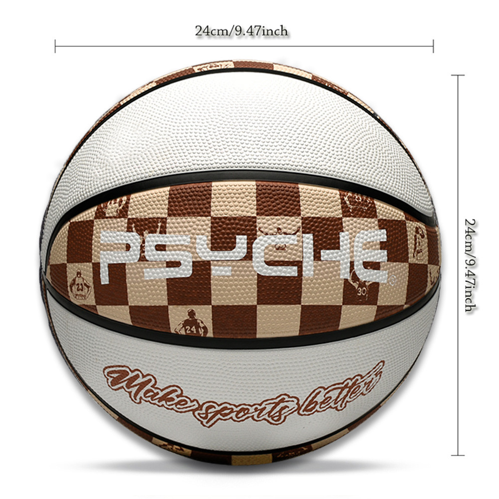 Psyche Rubber Basketball Wear Resistant Outdoor Indoor Mens Basketball Ball Court Training Sports Ba