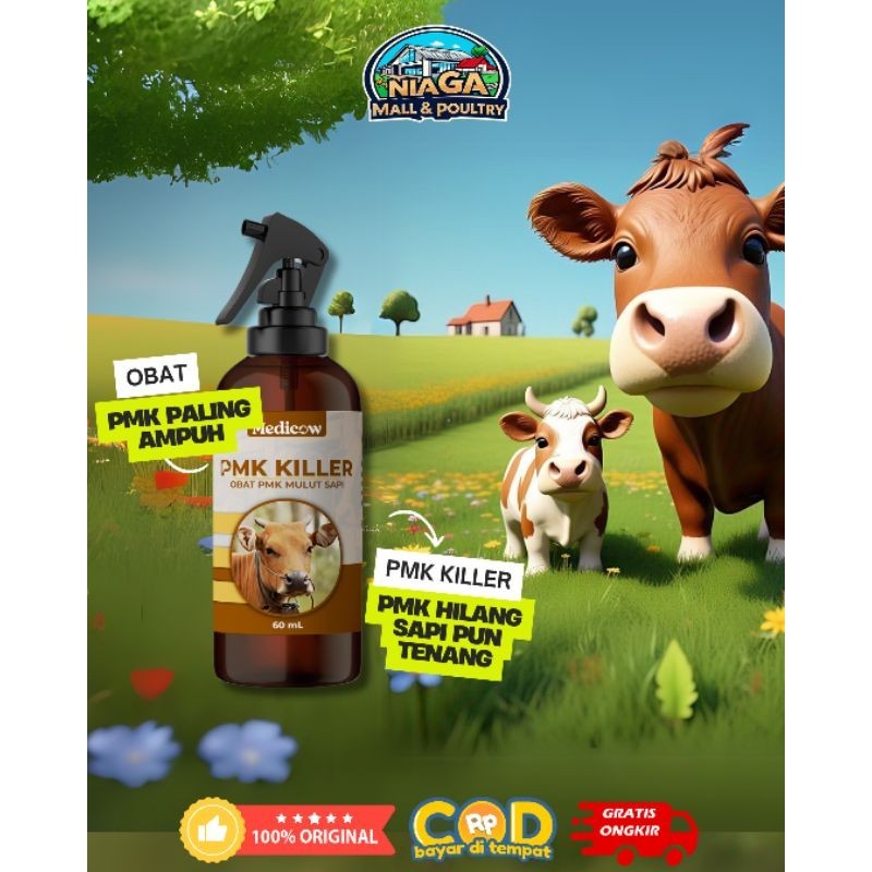 Medicow PMK KILLER obat ampuh atasi PMK pada sapi Obat sariawan sapi obat  penyakit obat pmk sapi pa