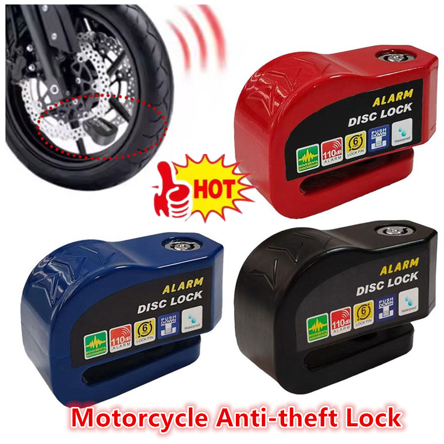 Kunci Anti Maling Sepeda Motor, Kunci Rem Cakram Polisi, Kunci Pengaman Roda Sepeda Motor, Gembok Ca