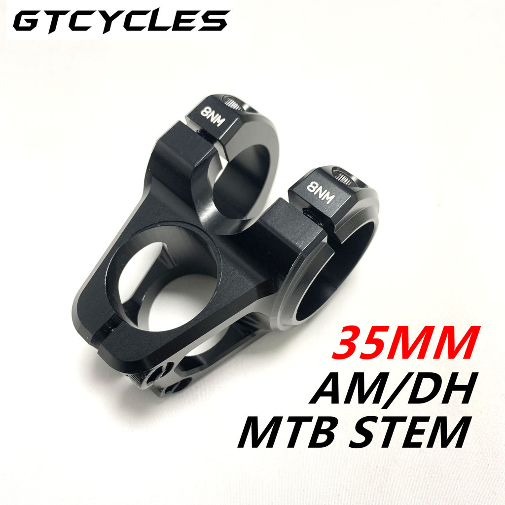 Stem Sepeda Gunung Panjang 35mm 0 Derajat, Stem Sepeda MTB Untuk Clamp 35mm, Stem Stang Sepeda Mtb