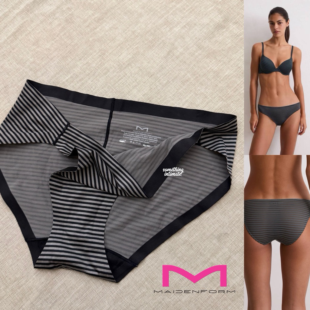 [CUCI GUDANG] Maidenform Pinstripe Buttery Invisible Light Seamless Panty Celana Dalam Simless HW CD