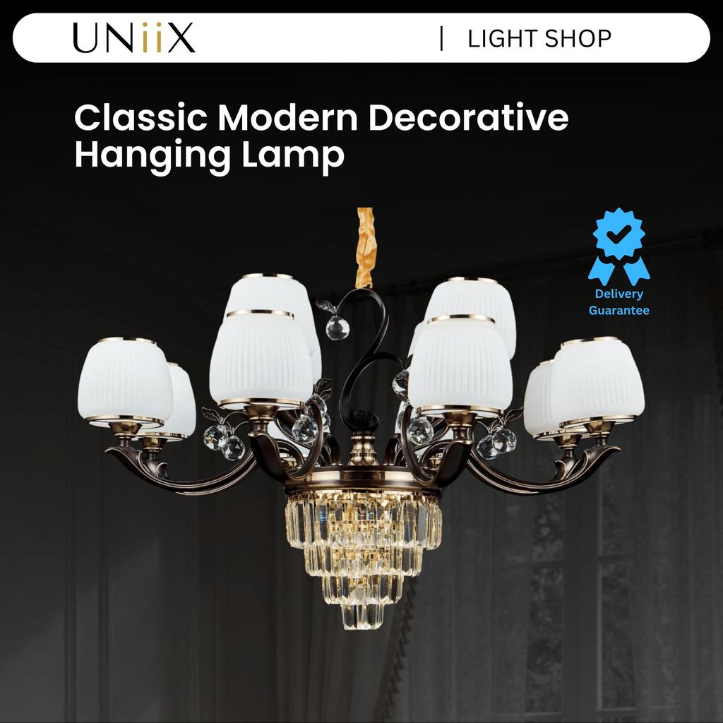 UNiiX - LG6026 | Lampu Gantung Hias Klasik Modern Lampu Gantung Ruang Tamu Model Klasik Modern Lampu