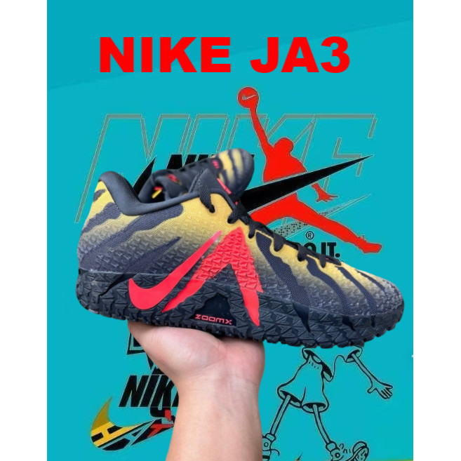 Ja 3 Anthracite ZoomX Premium Quality Tahan Aus