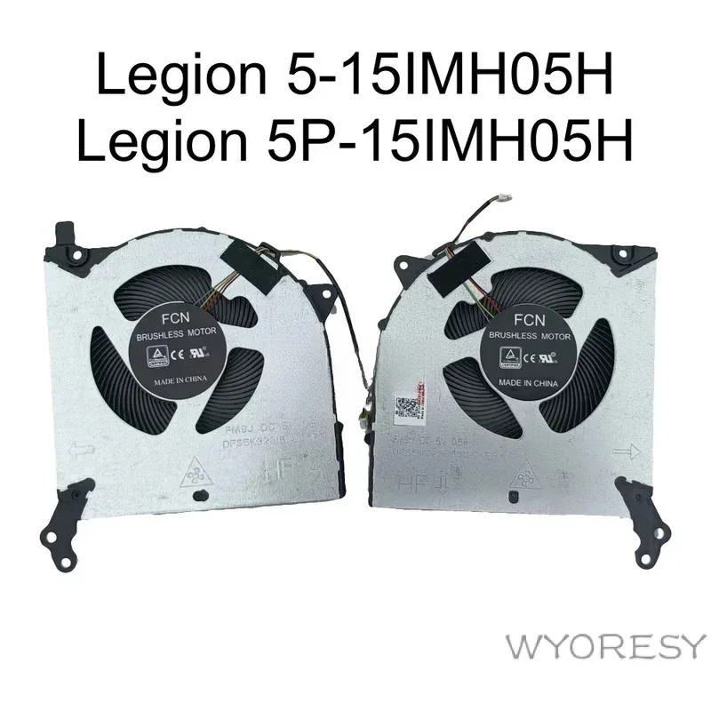 X 5V Laptop Cool Fan for Lenovo Legion 5-15IMH05H 81Y6 5P-15IMH05H 82AW 5F10S13917 Notebook PC Coole