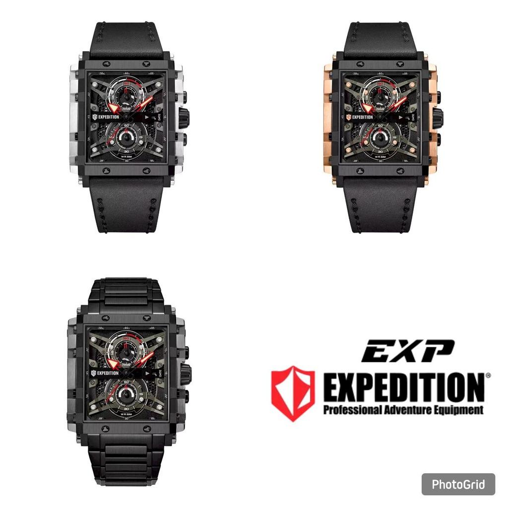 Jam Tangan EXPEDITION E6757MC Sport Kotak Pria Original Fitur Water Resist