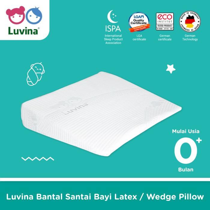 M&Baby's Luvina Bantal Santai Bayi Latex / Wedge Pillow - Natural Latex