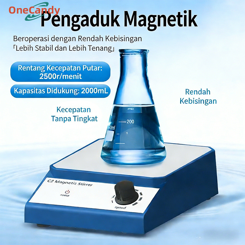 2000ML Pengaduk Magnetik / Pengaduk Magnetik Laboratorium / Pengaduk Magnetik Kecil / 2500 Rpm