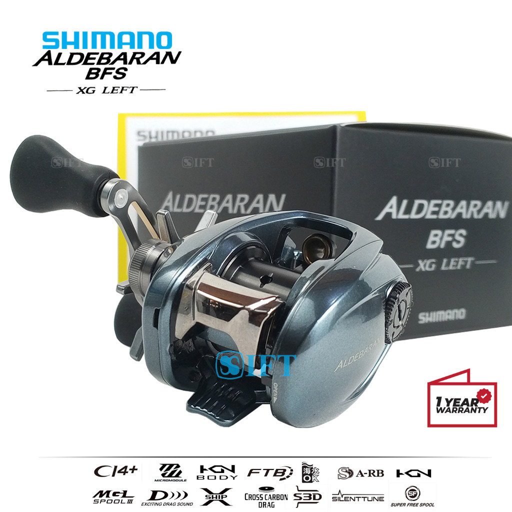 Reel BC SHIMANO ALDEBARAN BFS HG XG | Made In Japan | Hagane CI4+ | Baitcasting Resmi | IFT Pancing