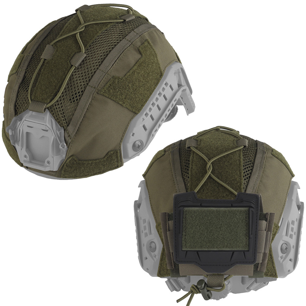 Gen 4th Tactical Helmet Cover Camo Style Ops-Core FAST High-Cut Helmet Cloth with NVG Battery Pou Ai