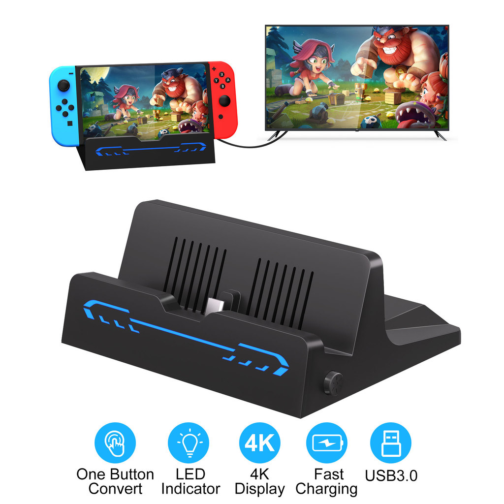 Switch Docking Station For Nintendo Switch OLED/Nintendo Switch Accessories,Portable TV Docking Stat