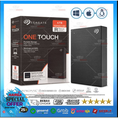 Seagate External Hardisk One Touch - Hardisk Eksternal 4 TB 