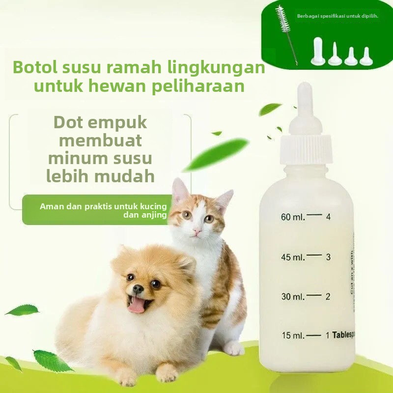 Botol Susu Hewan Peliharaan, Botol Susu Anak Kucing, Botol Susu Anak Anjing, Dot Lembut