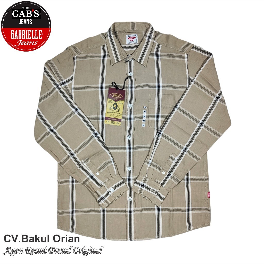 Kemeja Pria Baju Cowok Gabrielle Regular - HB03124RT