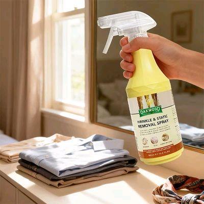 Oakwood Wrinkle Static Removal 360 ml Semprotan Penghilang Kusut Kain