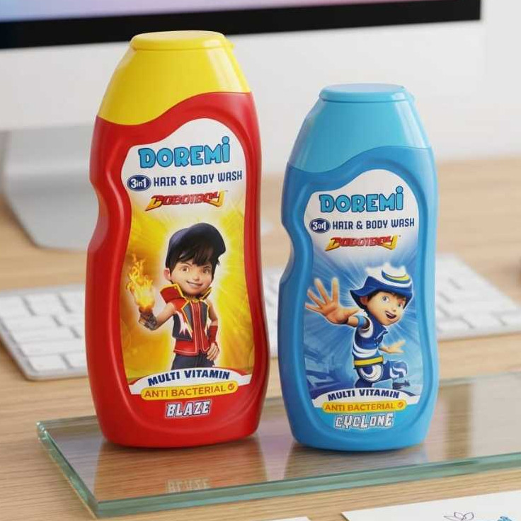 DOREMI HAIR & BODY WASH MULTI VITAMIN ANTI BACTERIAL 100% ORIGINAL