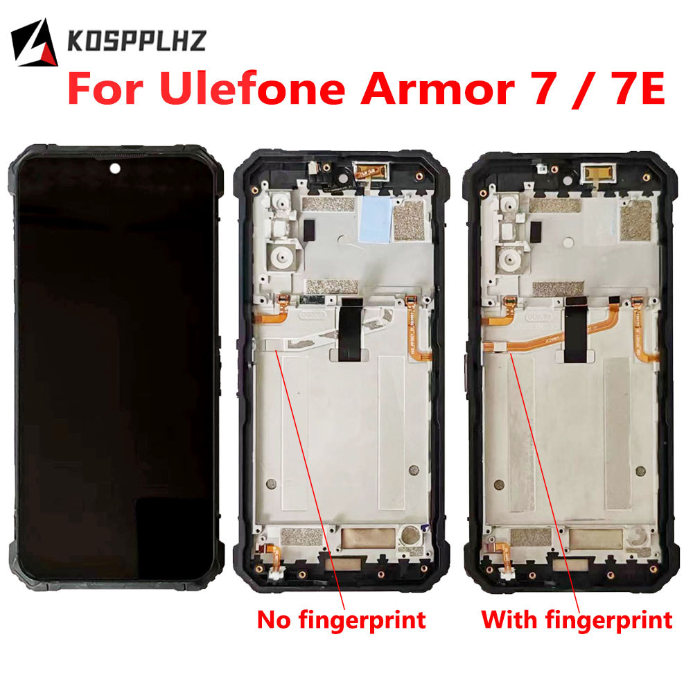 Used For Ulefone Armor 7 / 7E splay LCD Screen Tou Glass gitizer Replacement With Frame Wear For Arm